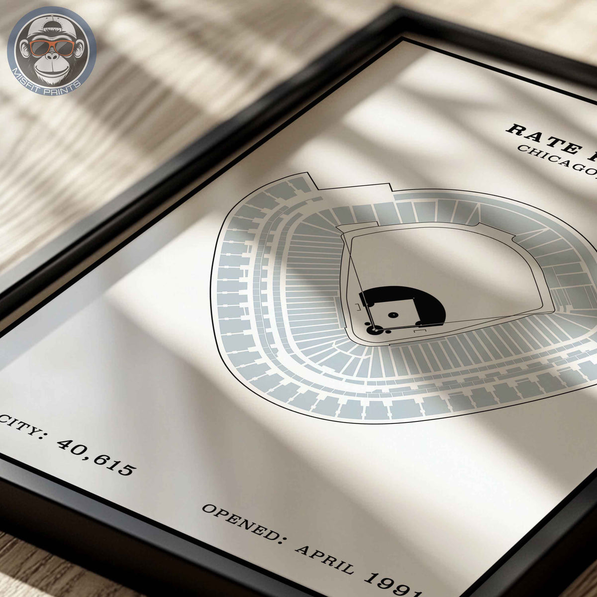 Rate Field Stadium | Modern Border Print