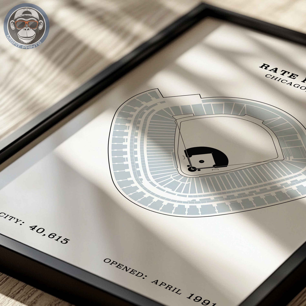 Rate Field Stadium | No Border Print