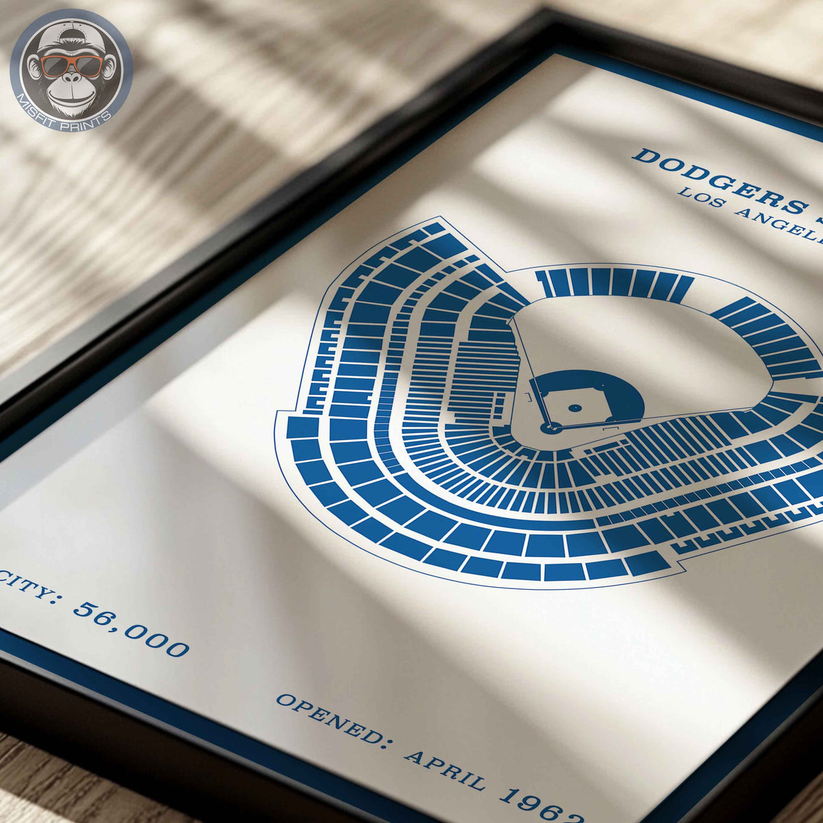 Dodgers Stadium | Border Print