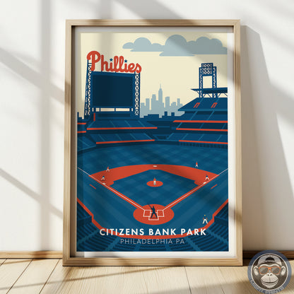 Citizens Bank Park Poster – Philadelphia Baseball Stadium Wall Art