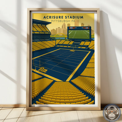 Acrisure Stadium Poster | University of Pittsburgh Football Art Print