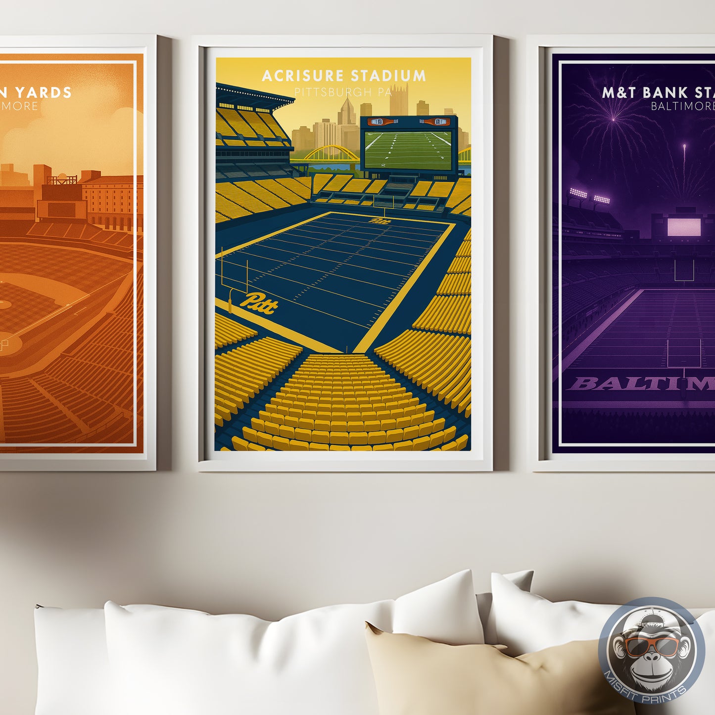 Acrisure Stadium Poster | University of Pittsburgh Football Art Print