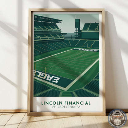 Lincoln Financial Field Poster | Philadelphia Football Stadium Print