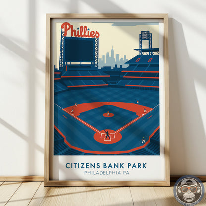 Citizens Bank Park Poster – Philadelphia Baseball Stadium Wall Art