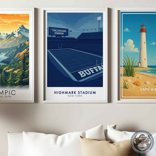 Highmark Stadium Buffalo Poster – New York Football Wall Art Print