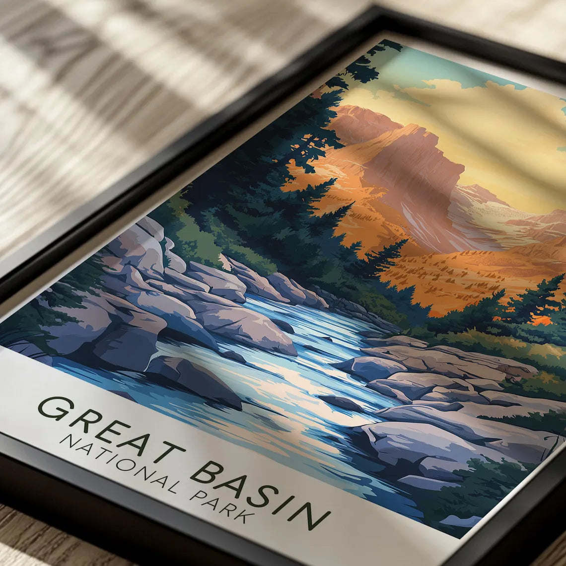 Great Basin National Park Poster – Retro Nevada Travel Print