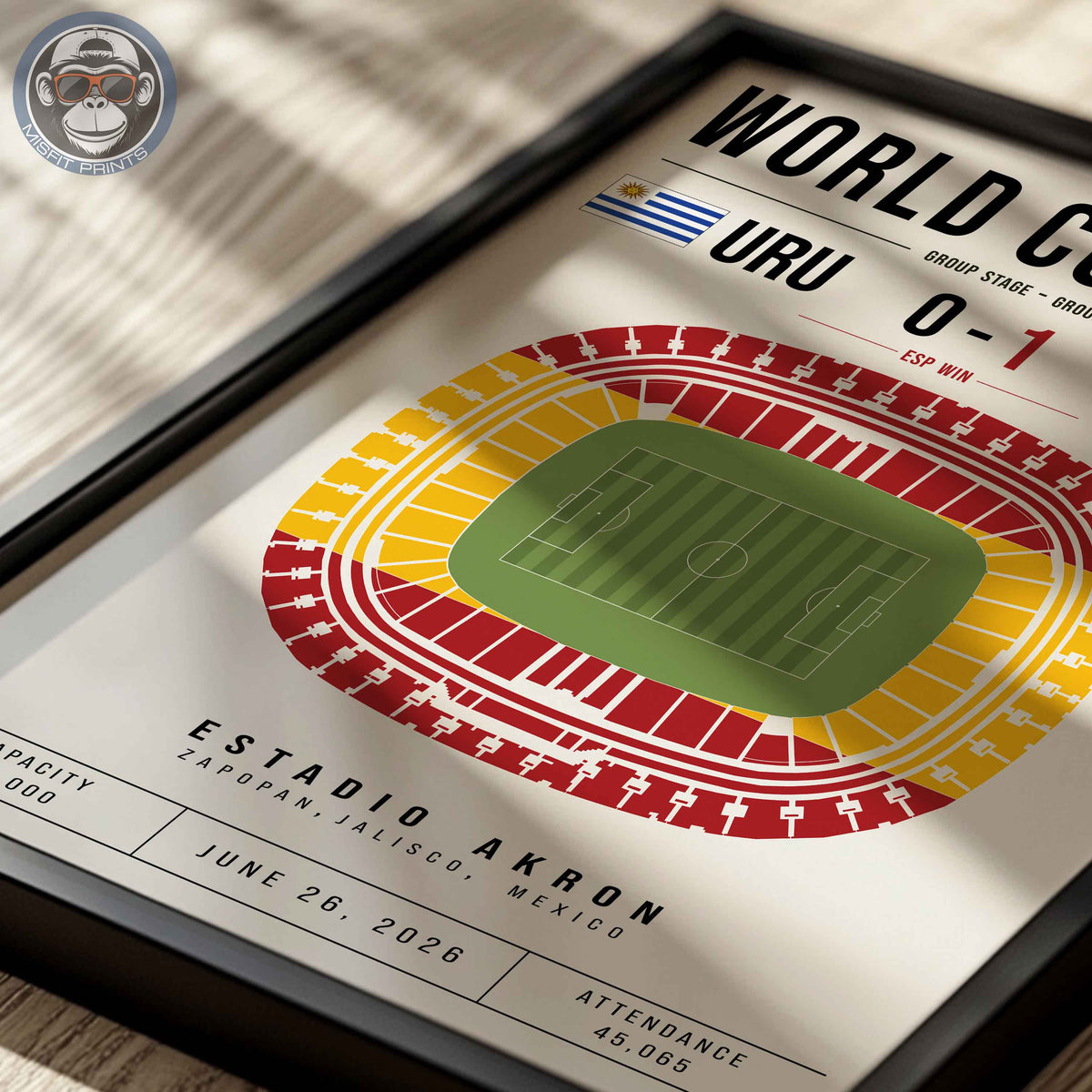 Uruguay vs. Spain World Cup Match Poster