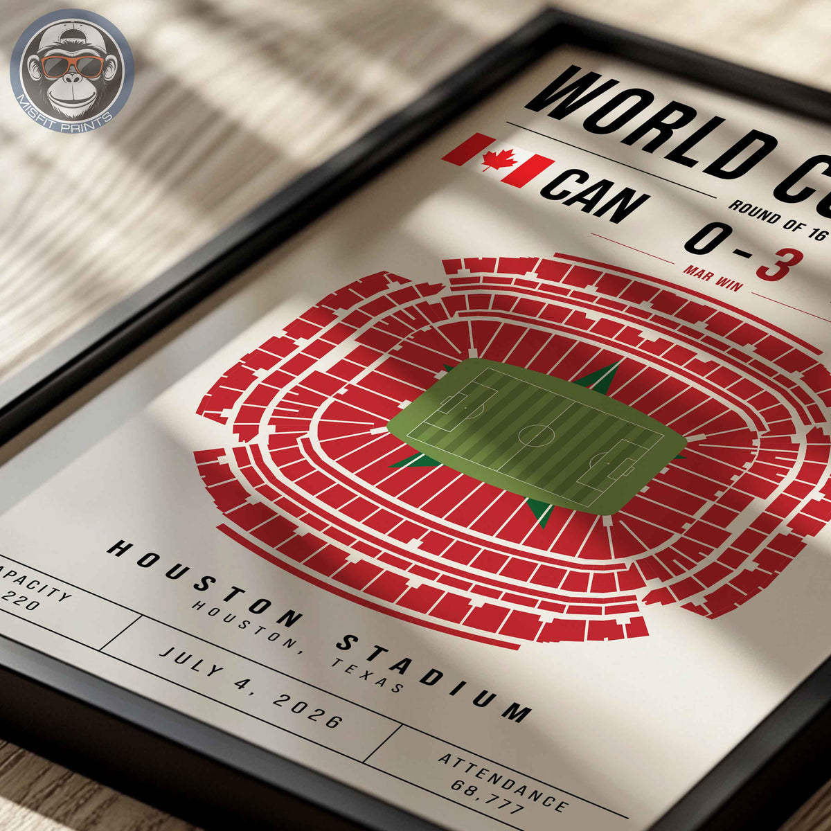 Canada vs. Morocco World Cup Match Poster