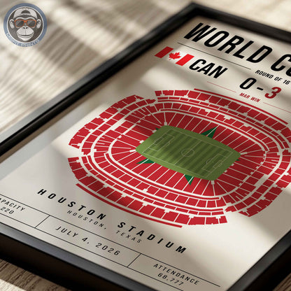 Canada vs. Morocco World Cup Match Poster