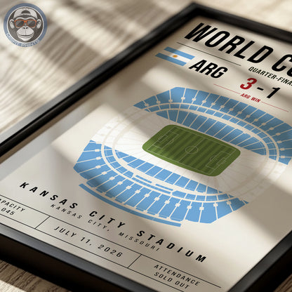 Argentina vs. Switzerland World Cup Match Poster