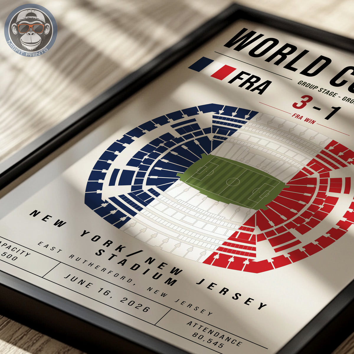 France vs. Senegal World Cup Match Poster
