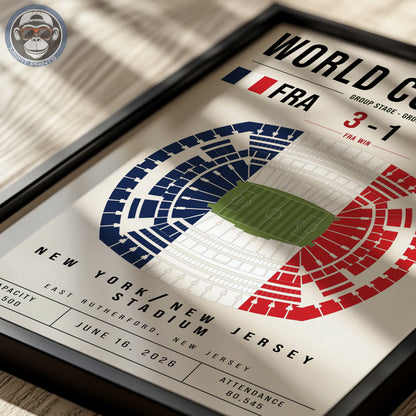 France vs. Senegal World Cup Match Poster