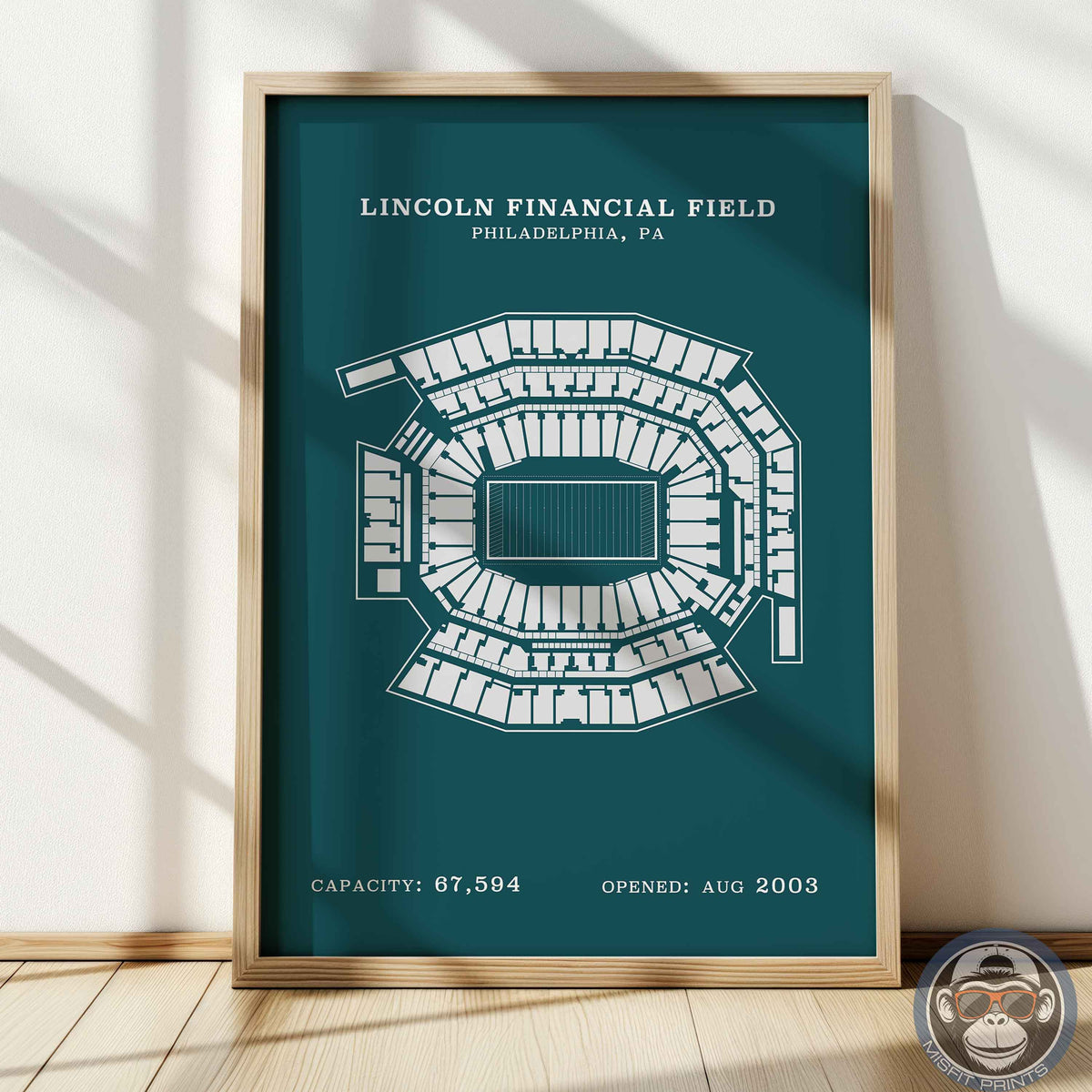 Lincoln Field Stadium - No Border Print