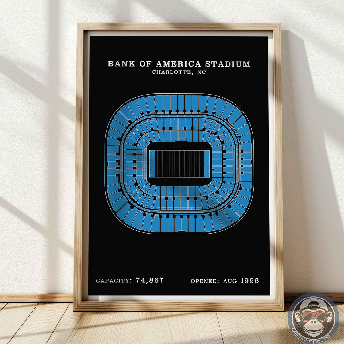 Bank of America Stadium - Border Print