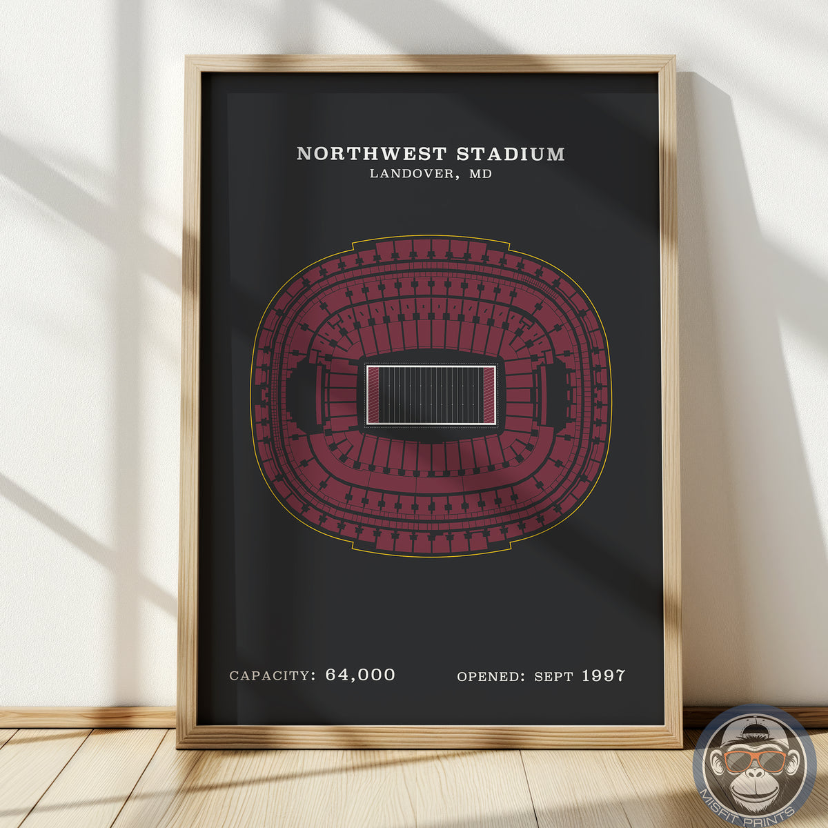 Northwest Stadium - No Border Print