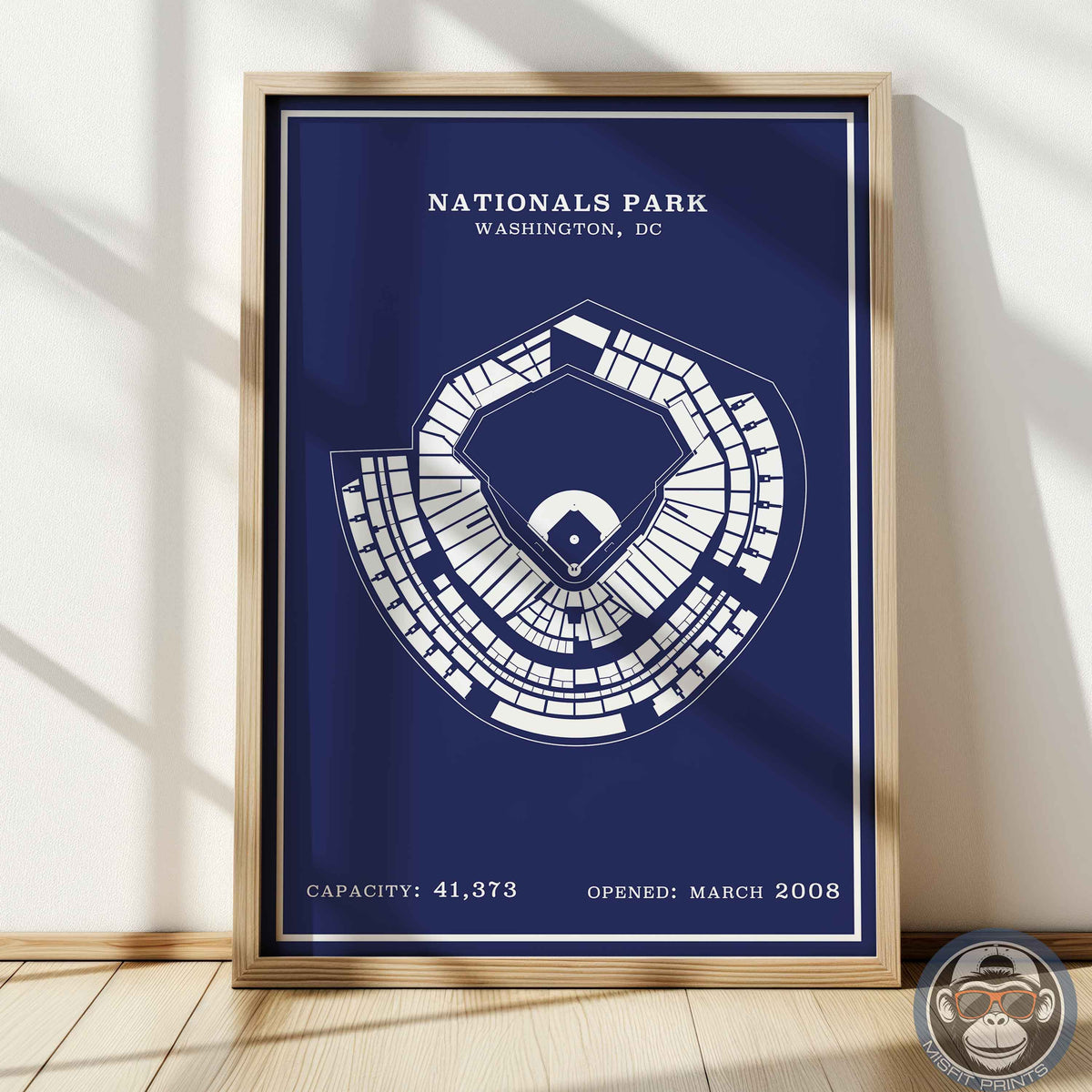 Nationals Stadium | Modern Border Print