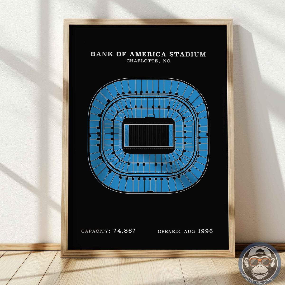 Bank of America Stadium - No Border Print
