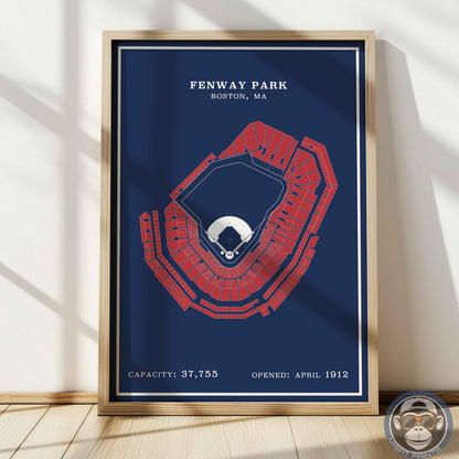 Fenway Park | Modern Border Print