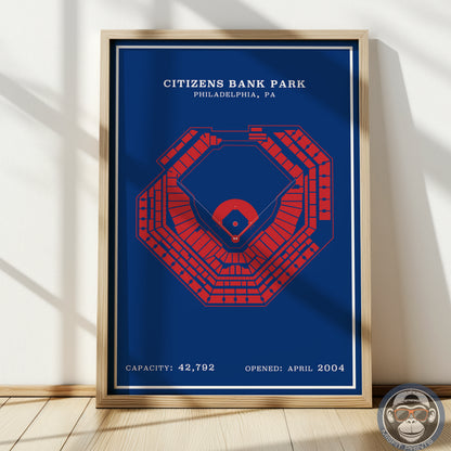 Citizens Bank Stadium | Modern Border Print