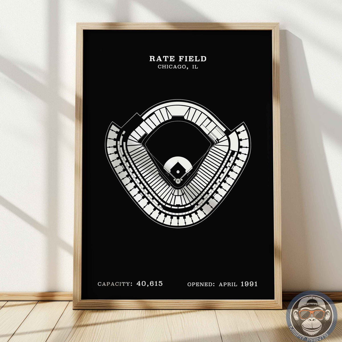 Rate Field Stadium | No Border Print