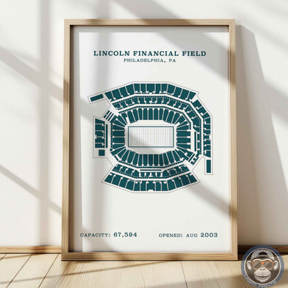 Lincoln Field Stadium - No Border Print