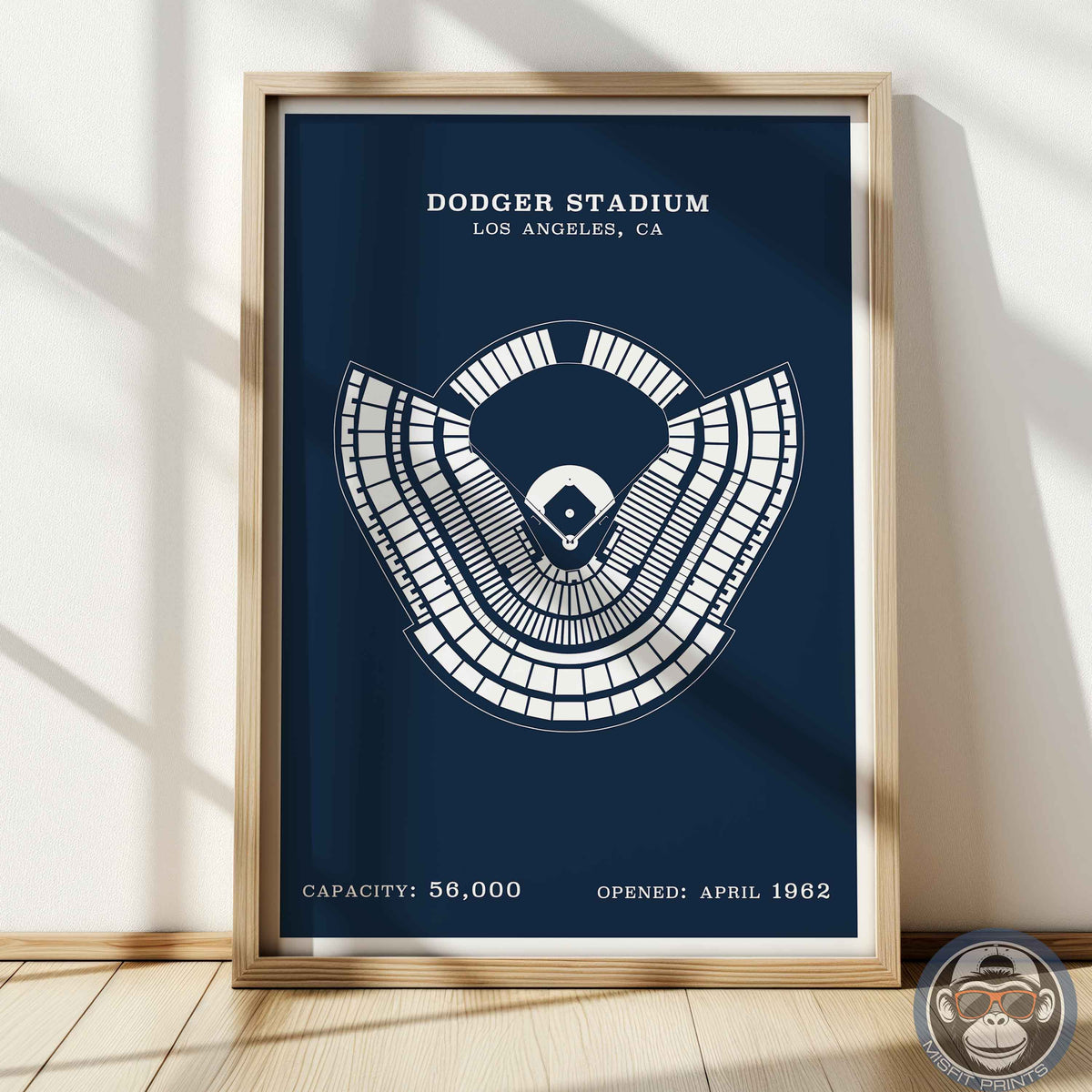 Dodgers Stadium | Border Print
