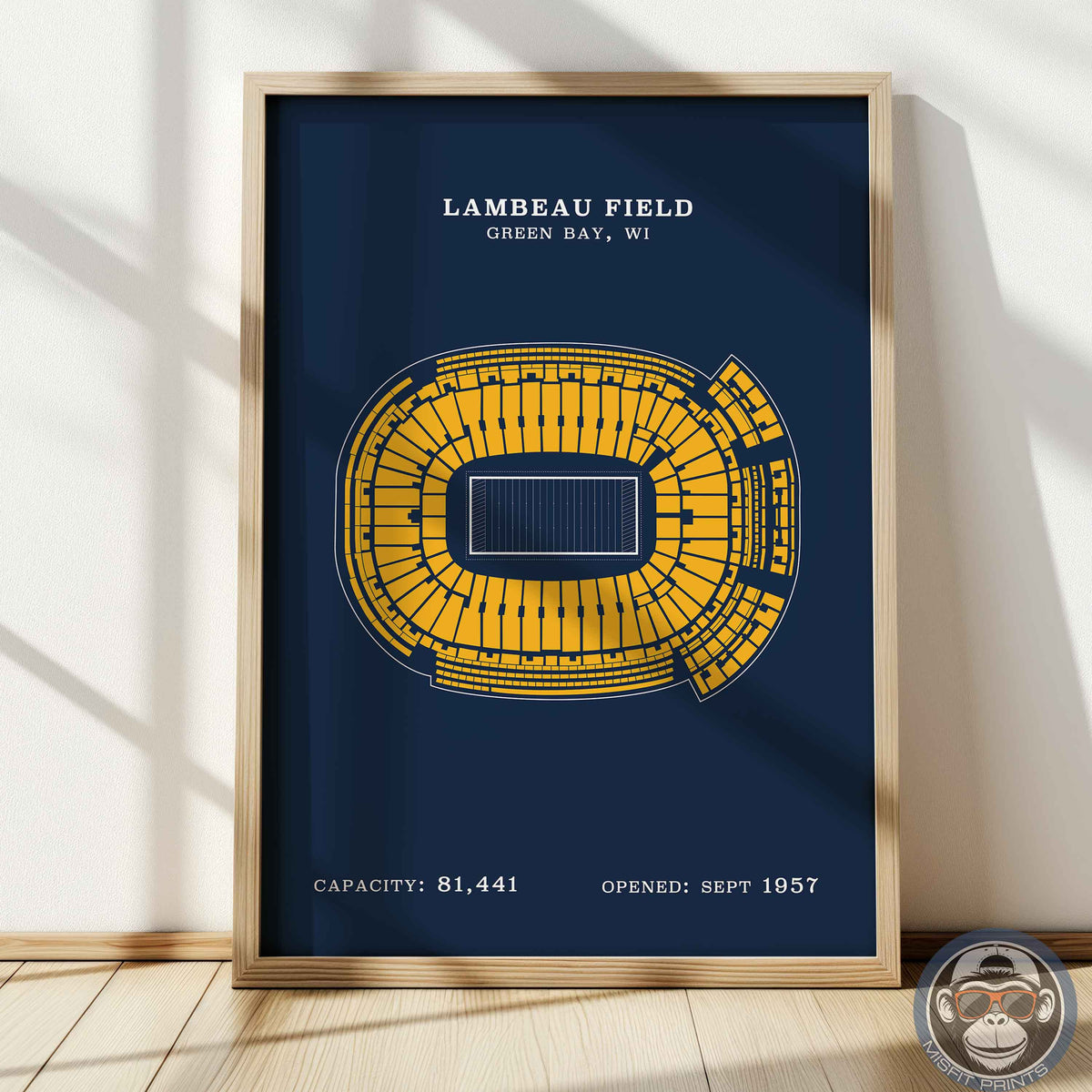 Lambeau Field Stadium - No Border Print
