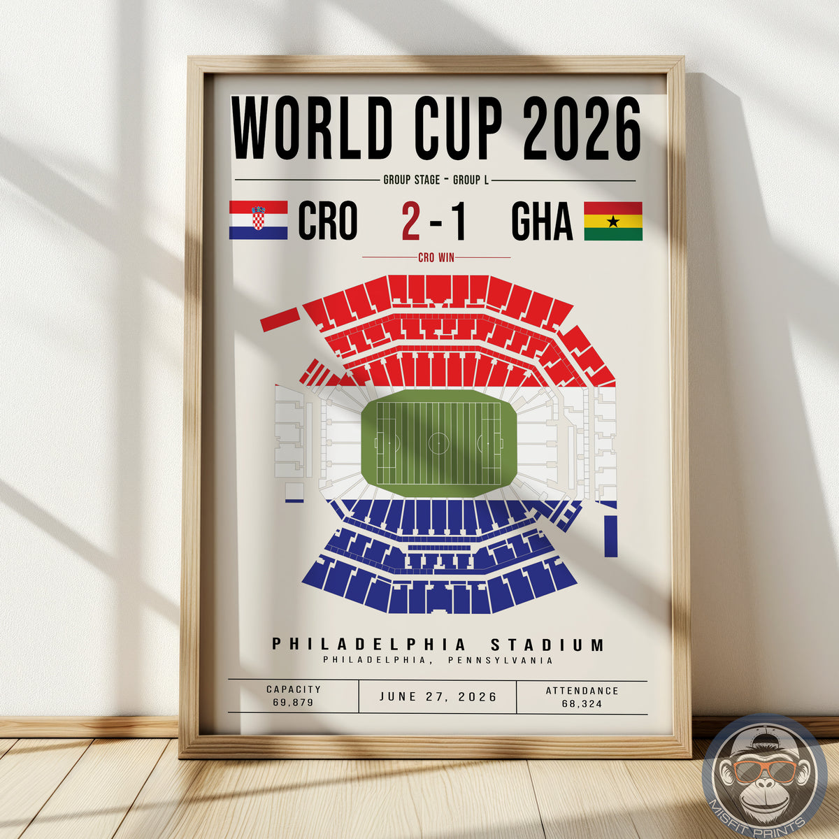 Croatia vs. Ghana World Cup Match Poster