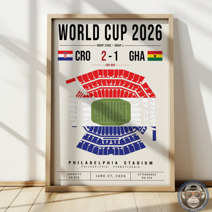 Croatia vs. Ghana World Cup Match Poster