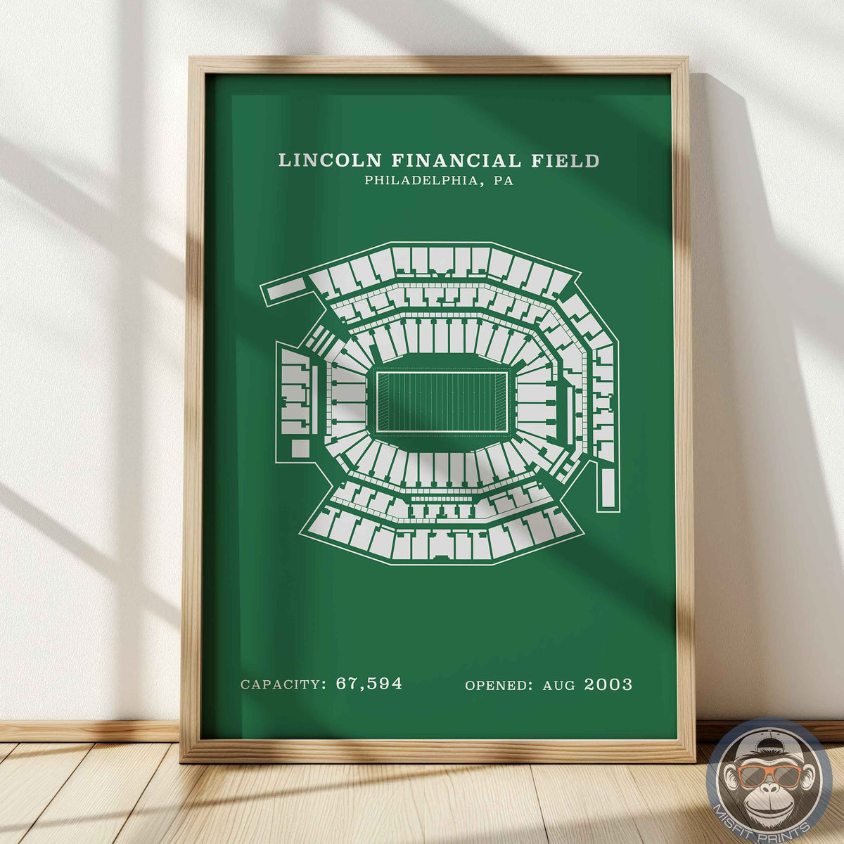 Lincoln Field Stadium - No Border Print