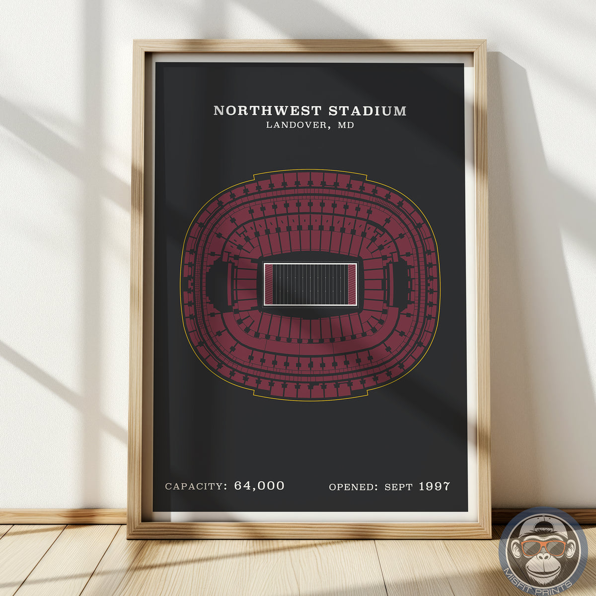 Northwest Stadium - Border Print