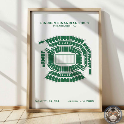 Lincoln Field Stadium - No Border Print
