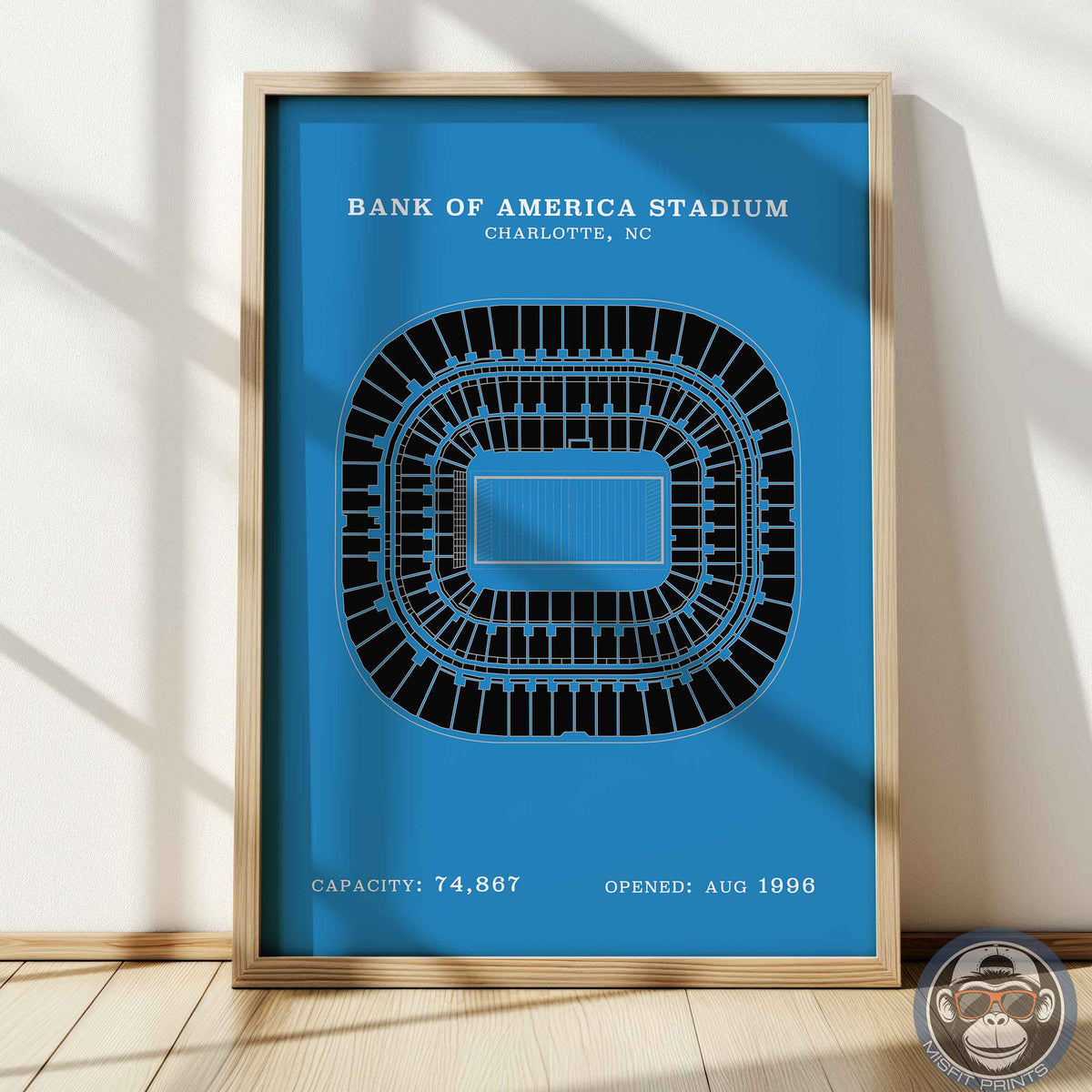 Bank of America Stadium - No Border Print