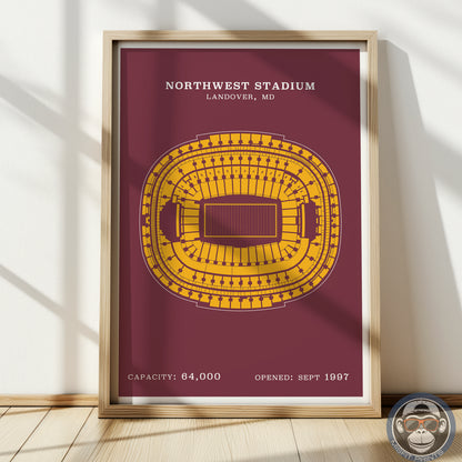 Northwest Stadium - Border Print