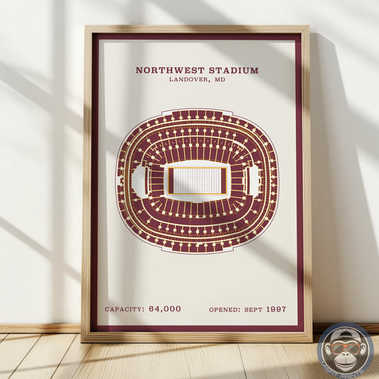Northwest Stadium - Border Print