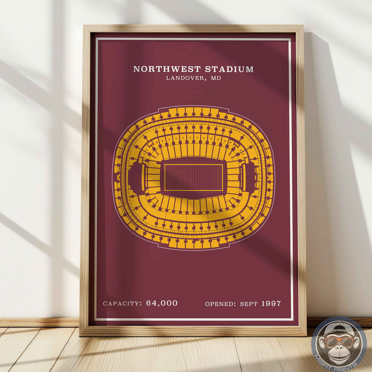 Northwest Stadium - Modern Border Print