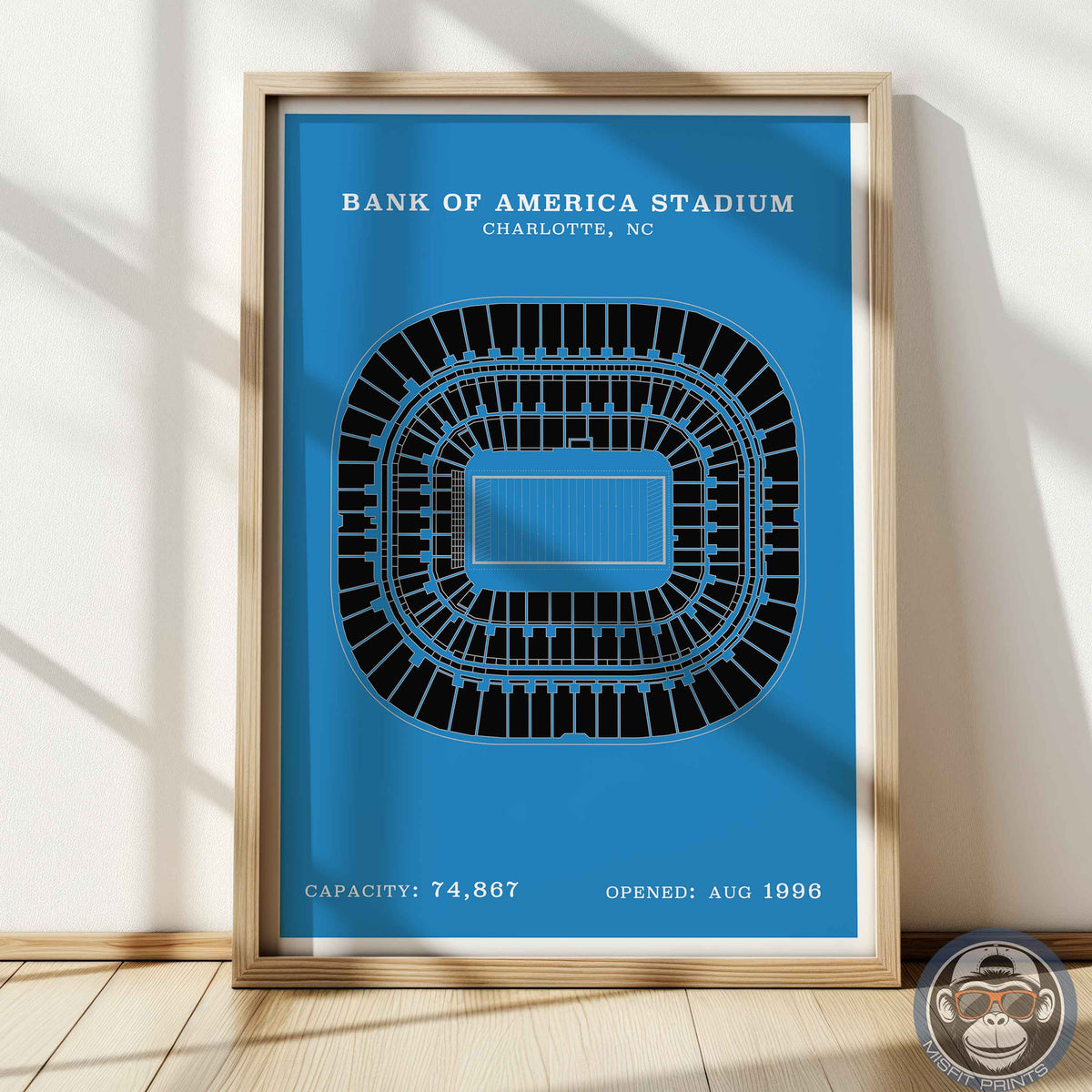 Bank of America Stadium - Border Print