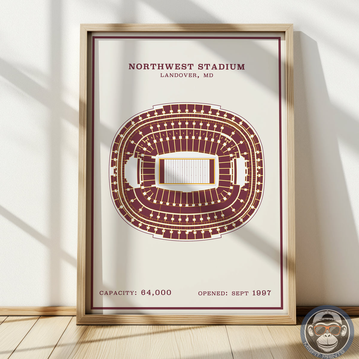 Northwest Stadium - Modern Border Print