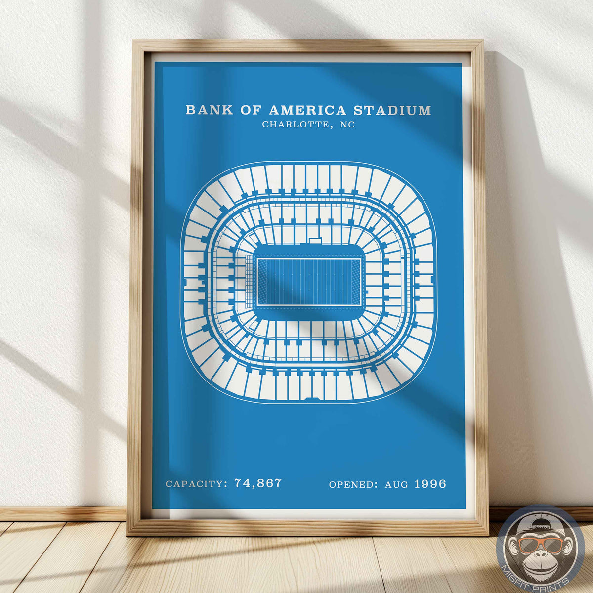 Bank of America Stadium - Border Print