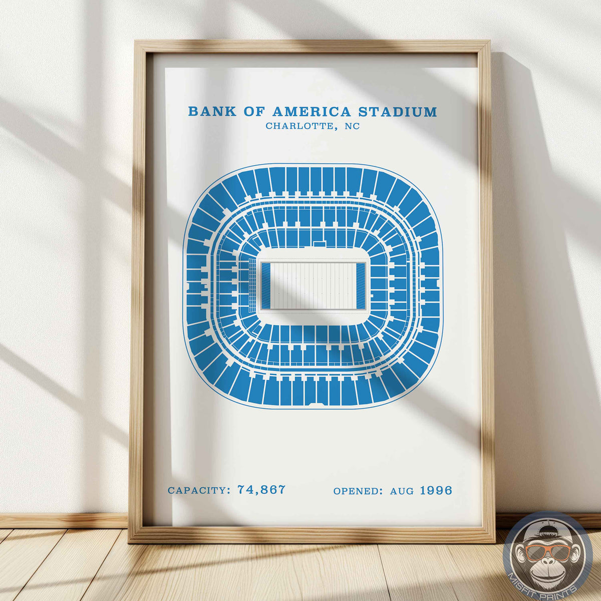 Bank of America Stadium - Border Print