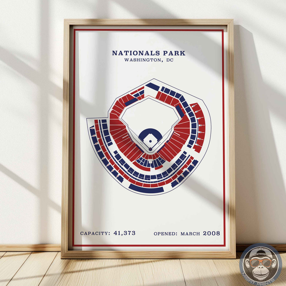 Nationals Stadium | Modern Border Print