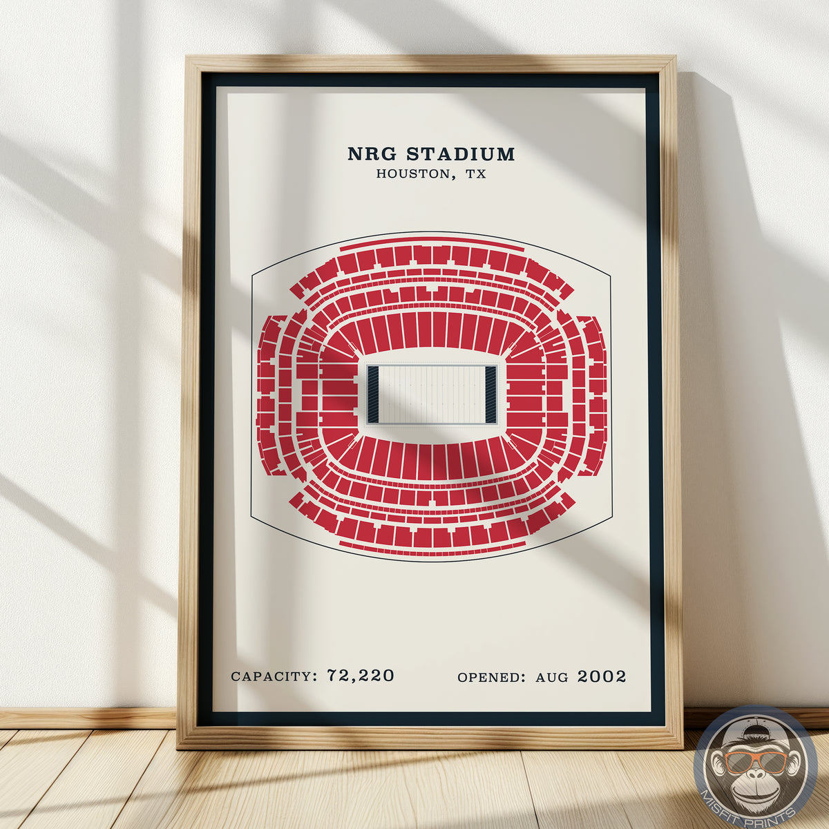 NRG Stadium - Border Print