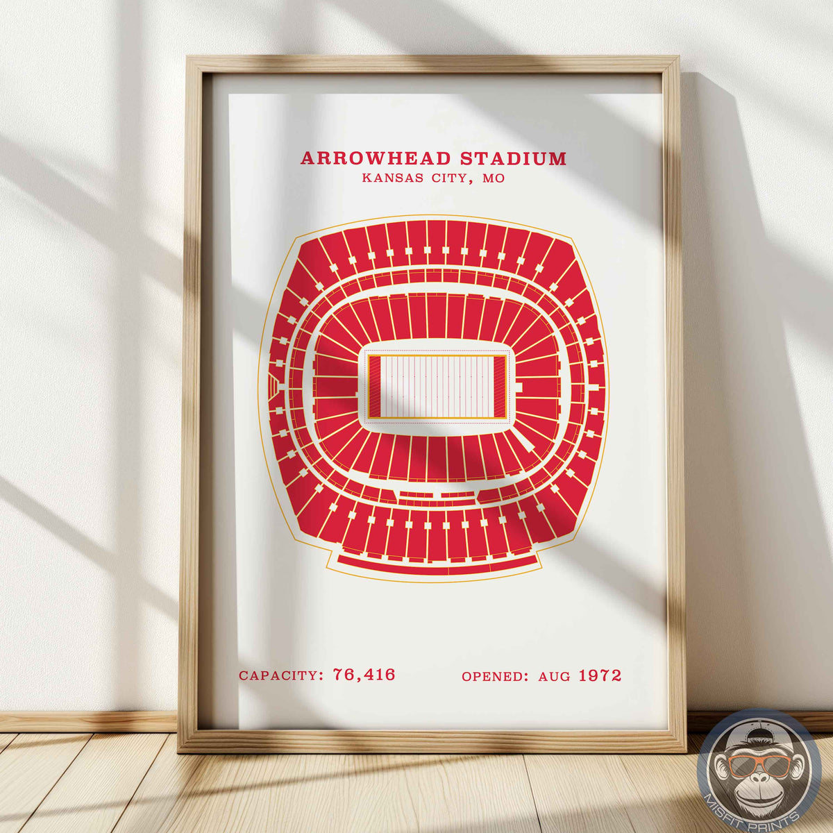 Arrowhead Stadium - Border Print