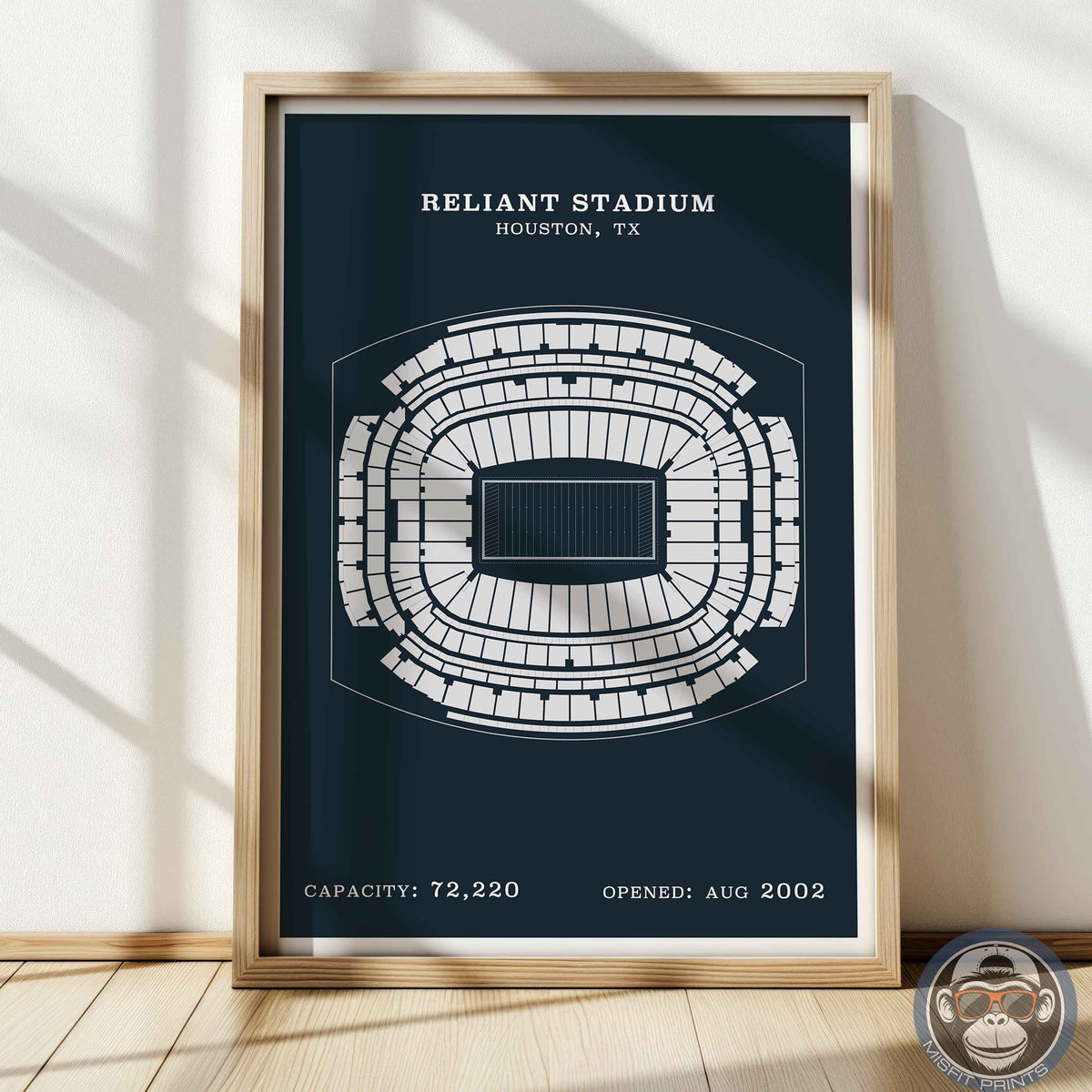 Reliant Stadium - Border Print