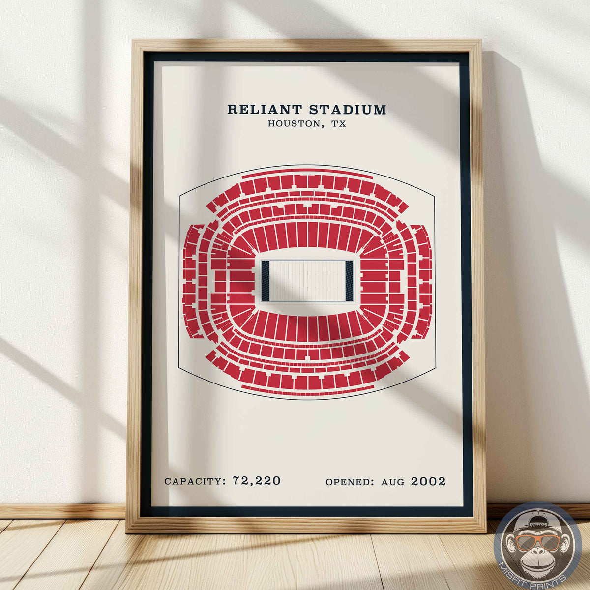 Reliant Stadium - Border Print