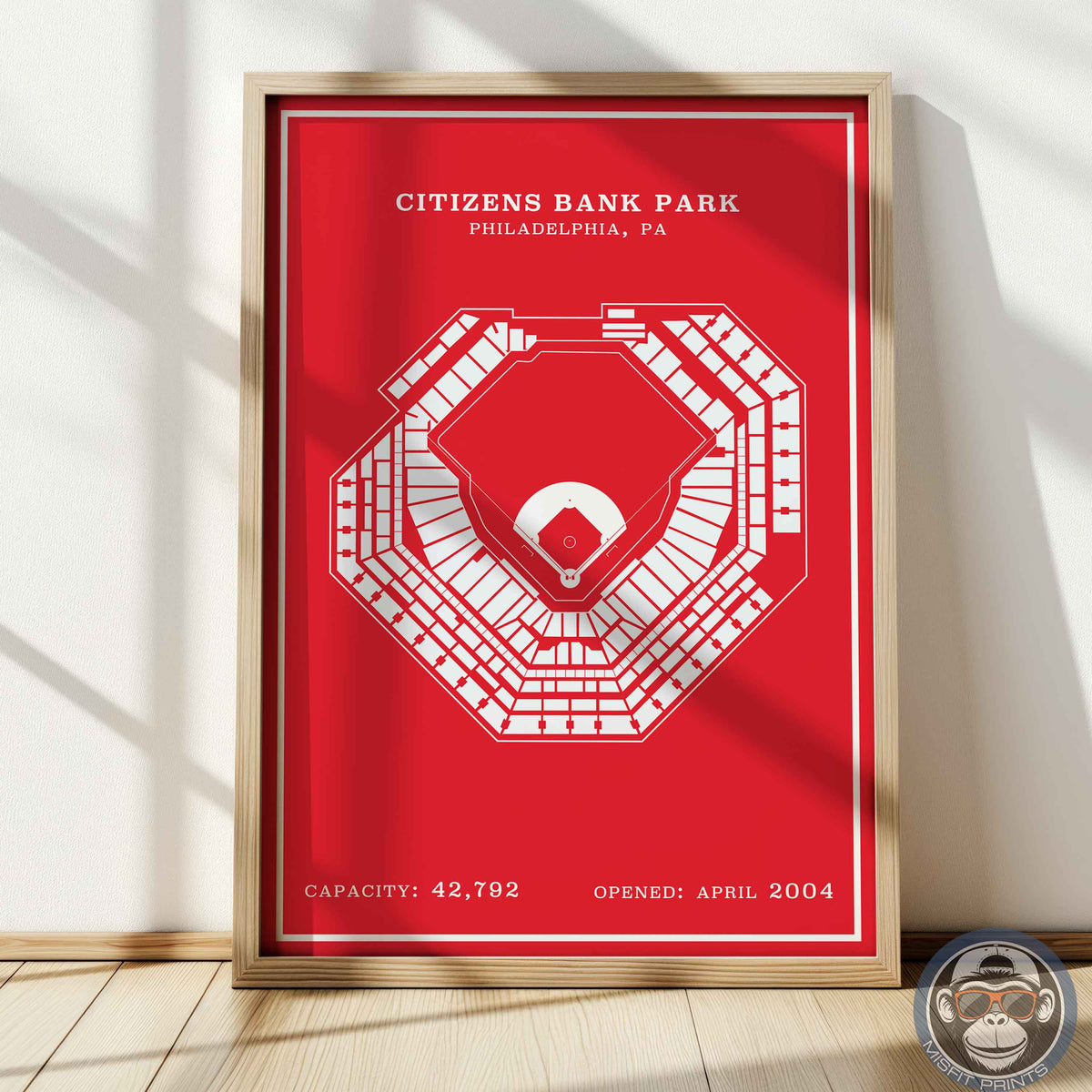 Citizens Bank Stadium | Modern Border Print