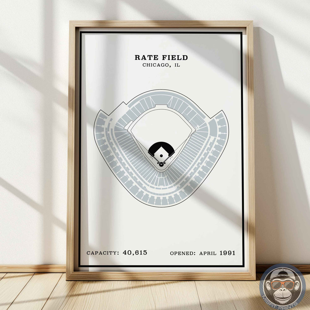 Rate Field Stadium | Modern Border Print