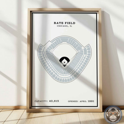 Rate Field Stadium | Modern Border Print