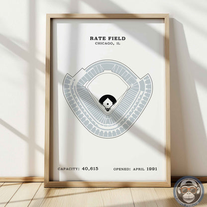Rate Field Stadium | No Border Print