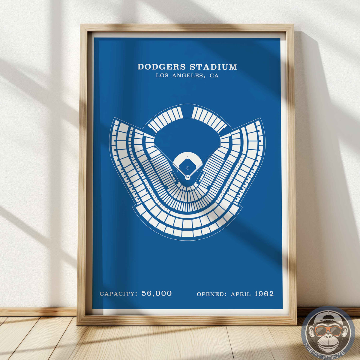 Dodgers Stadium | Border Print